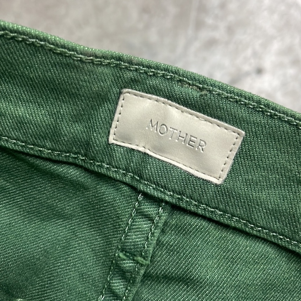 Mother Denim Wrapper Patch Spring Ankle Pant Gree… - image 3